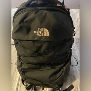 Black north face with ROSE GOLD writing *last day to purchase **